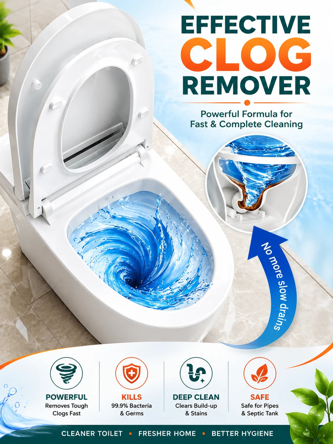 OZO™ Powerful Sink & Drain Cleaner( Each 100g Mega Pack) - Buy 1 Get 3 Free